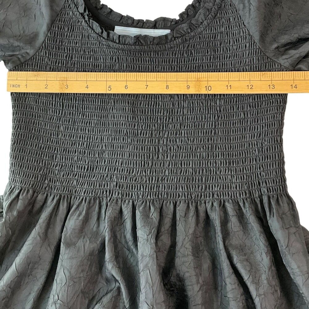 NWT Hill House The Emily Nap Dress Small Maxi Crushed Taffeta Long Sleeve Smock - Picture 13 of 16